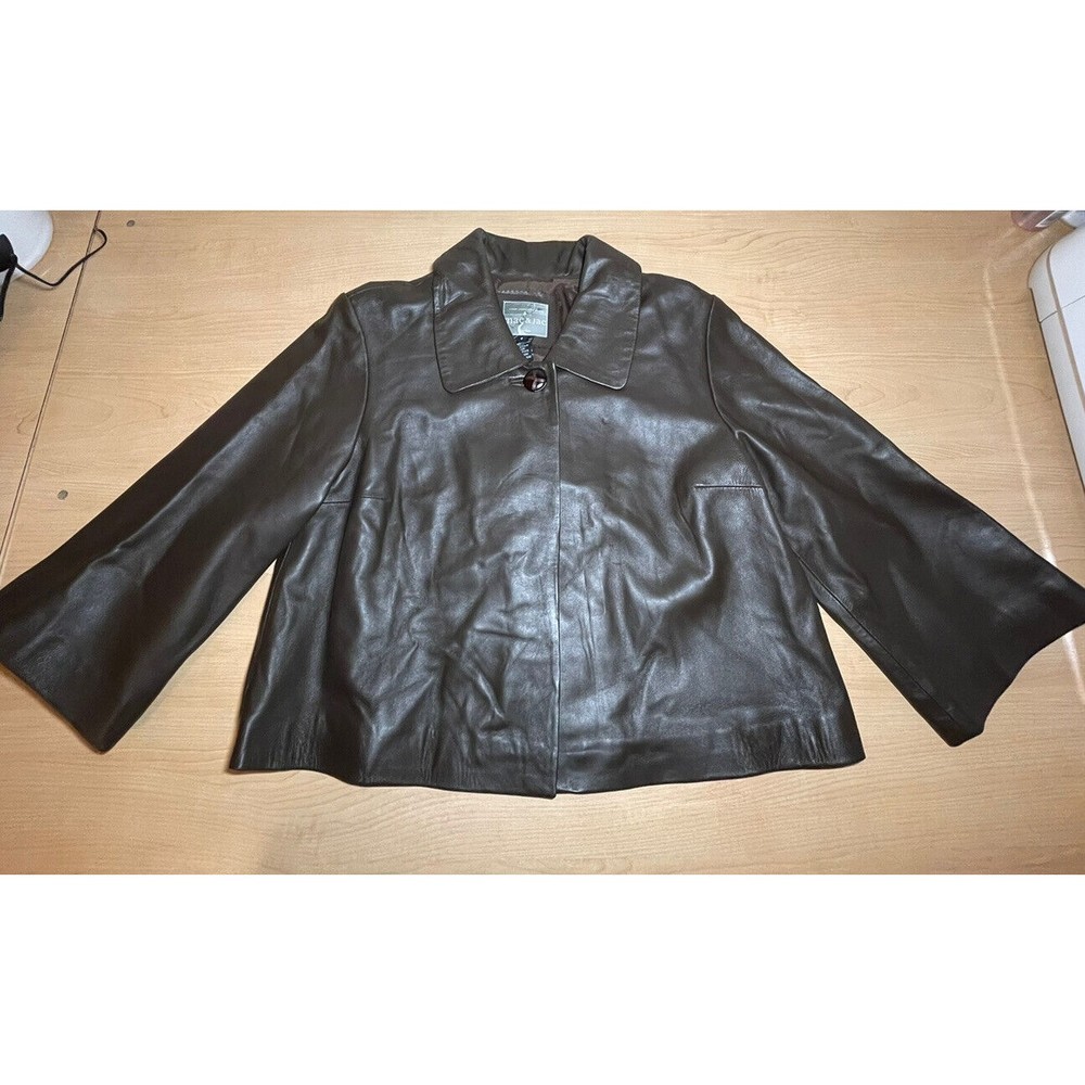 Mac & Jac Leather Jacket Top Closure
